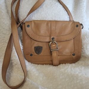 Harley-Davidson Tan Crossbody Bag with Buckle